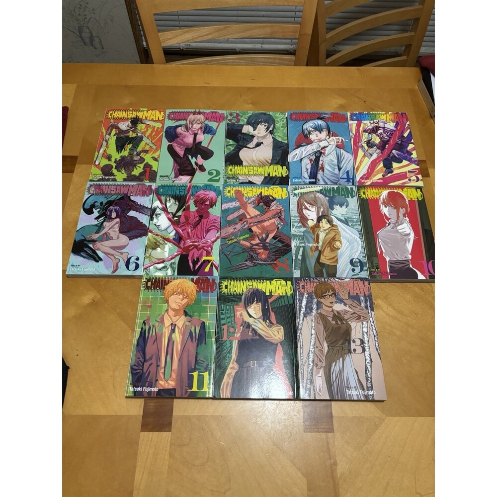 Chainsaw Man Manga Series Volumes 1-13 English Edition Viz Media Shonen Jump